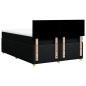 Preview: Boxspringbett mit Matratze Schwarz 140x200 cm Stoff
