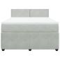 Preview: Boxspringbett mit Matratze Hellgrau 140x200 cm Samt
