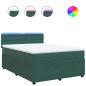 Preview: Boxspringbett mit Matratze Dunkelgrün 140x200 cm Samt
