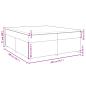 Preview: Boxspringbett mit Matratze Creme 200x200 cm Stoff