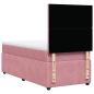 Preview: Boxspringbett mit Matratze Rosa 90x200 cm Samt