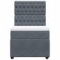 Preview: Boxspringbett mit Matratze Dunkelgrau 90x190 cm Samt