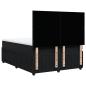 Preview: ARDEBO.de - Boxspringbett mit Matratze Schwarz 140x190 cm Samt