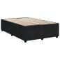 Preview: Boxspringbett mit Matratze Schwarz 120x200 cm Samt