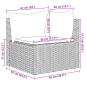 Preview: 5-tlg. Garten-Lounge-Set mit Kissen Schwarz Poly Rattan