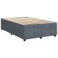 Preview: Boxspringbett mit Matratze Dunkelgrau 120x200 cm Samt