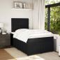 Preview: Boxspringbett mit Matratze Schwarz 120x190 cm Samt