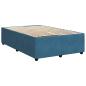 Preview: Boxspringbett mit Matratze Dunkelblau 120x190 cm Samt