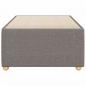 Preview: Bettgestell Taupe 90x190 cm Stoff