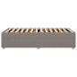 Preview: Bettgestell Taupe 90x190 cm Stoff
