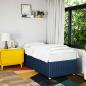 Preview: Bettgestell Blau 90x190 cm Stoff