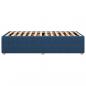 Preview: Bettgestell Blau 90x190 cm Stoff