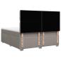 Preview: Boxspringbett mit Matratze Taupe 200x200 cm Stoff