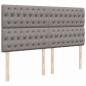 Preview: Boxspringbett mit Matratze Taupe 200x200 cm Stoff