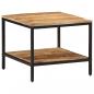 Preview: ARDEBO.de - Couchtisch 55x55x45 cm Raues Massivholz Mango
