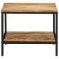 Preview: Couchtisch 55x55x45 cm Raues Massivholz Mango