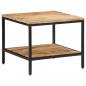 Preview: Couchtisch 55x55x45 cm Raues Massivholz Mango