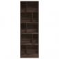 Preview: Bücherregal Braun Eichen-Optik 57x28,5x174 cm Holzwerkstoff