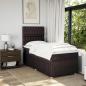 Preview: Boxspringbett mit Matratze Dunkelbraun 90x190 cm Stoff