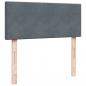Preview: Boxspringbett mit Matratze Dunkelgrau 120x190 cm Samt