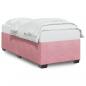 Preview: ARDEBO.de - Bettgestell Rosa 80x200 cm Samt