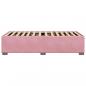Preview: Bettgestell Rosa 80x200 cm Samt