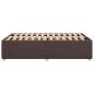 Preview: Bettgestell ohne Matratze Dunkelbraun 120x200 cm Stoff