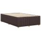 Preview: Bettgestell ohne Matratze Dunkelbraun 120x200 cm Stoff