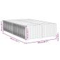 Preview: Bettgestell ohne Matratze Dunkelbraun 120x200 cm Stoff