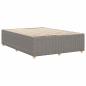 Preview: Bettgestell ohne Matratze Taupe 140x200 cm Stoff
