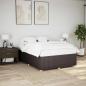 Preview: ARDEBO.de - Bettgestell ohne Matratze Dunkelbraun 140x190 cm Stoff