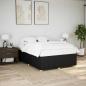 Preview: ARDEBO.de - Bettgestell ohne Matratze Schwarz 140x200 cm Stoff