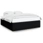 Preview: Bettgestell ohne Matratze Schwarz 200x200 cm Stoff