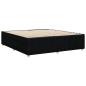 Preview: Bettgestell ohne Matratze Schwarz 200x200 cm Stoff