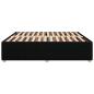 Preview: Bettgestell ohne Matratze Schwarz 200x200 cm Stoff