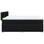 Preview: Boxspringbett mit Matratze Schwarz 180x200 cm Stoff