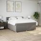 Preview: Boxspringbett mit Matratze Taupe 180x200 cm Stoff