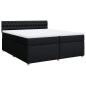 Preview: Boxspringbett mit Matratze Schwarz 200x200 cm Stoff