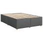 Preview: Boxspringbett mit Matratze Dunkelgrau 140x190 cm Stoff