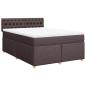 Preview: Boxspringbett mit Matratze Dunkelbraun 140x200 cm Stoff