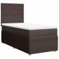 Preview: Boxspringbett mit Matratze Dunkelbraun 90x190 cm Stoff