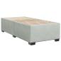 Preview: Boxspringbett mit Matratze Hellgrau 90x200 cm Samt