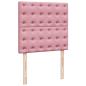 Preview: Boxspringbett mit Matratze Rosa 90x200 cm Samt