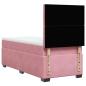 Preview: Boxspringbett mit Matratze Rosa 90x200 cm Samt