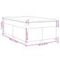 Preview: Boxspringbett mit Matratze Dunkelbraun 120x190 cm Stoff