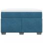 Preview: Boxspringbett mit Matratze Dunkelblau 120x190 cm Samt