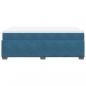 Preview: Boxspringbett mit Matratze Dunkelblau 120x190 cm Samt