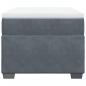Preview: Boxspringbett mit Matratze Dunkelgrau 90x190 cm Samt