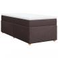 Preview: Boxspringbett mit Matratze Dunkelbraun 90x190 cm Stoff