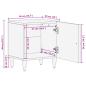Preview: Nachttische 2 Stk. 40x33x46 cm Massivholz Mango